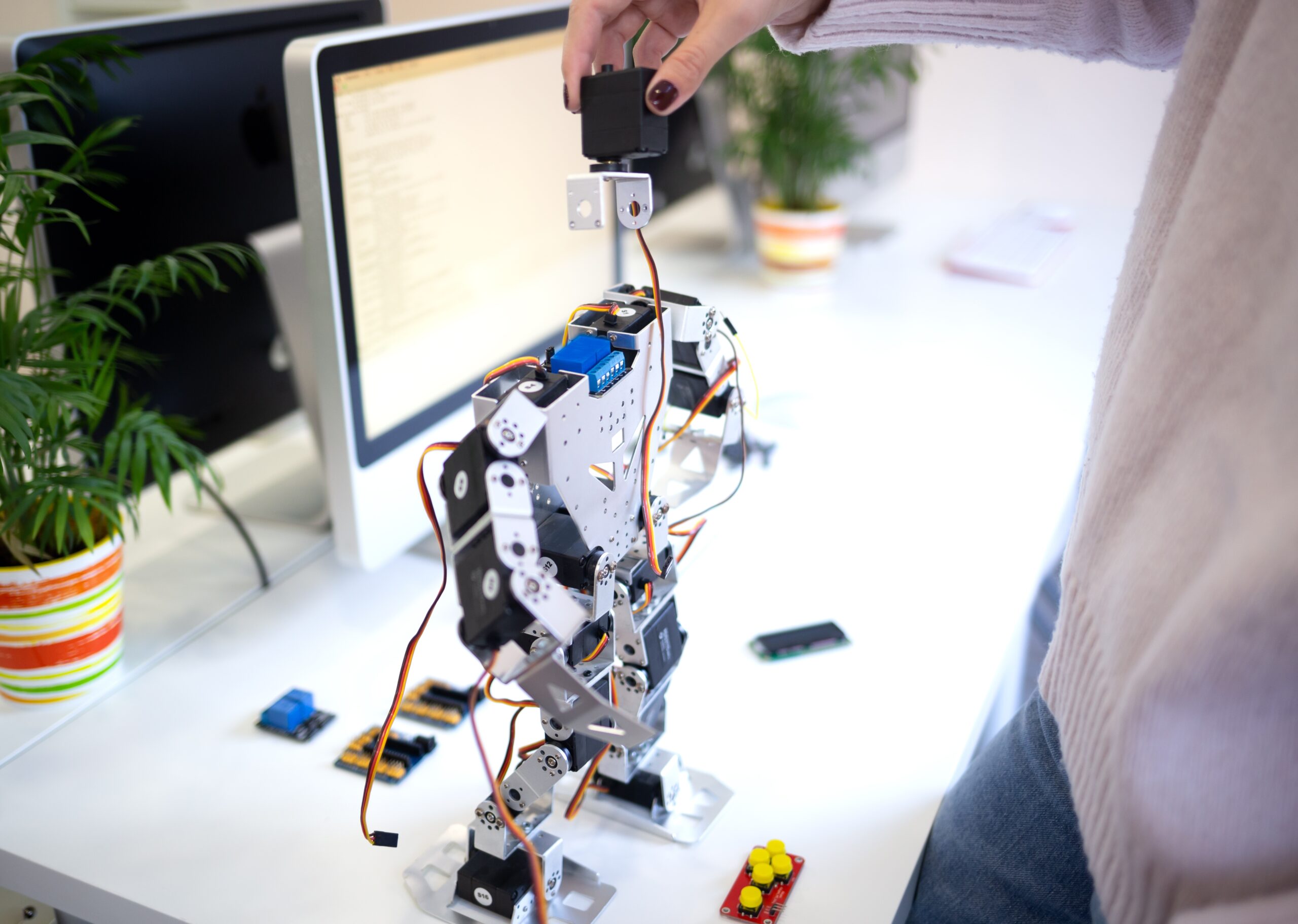 close-up-photography-woman-designs-a-large-robot-2024-11-27-11-32-05-utc