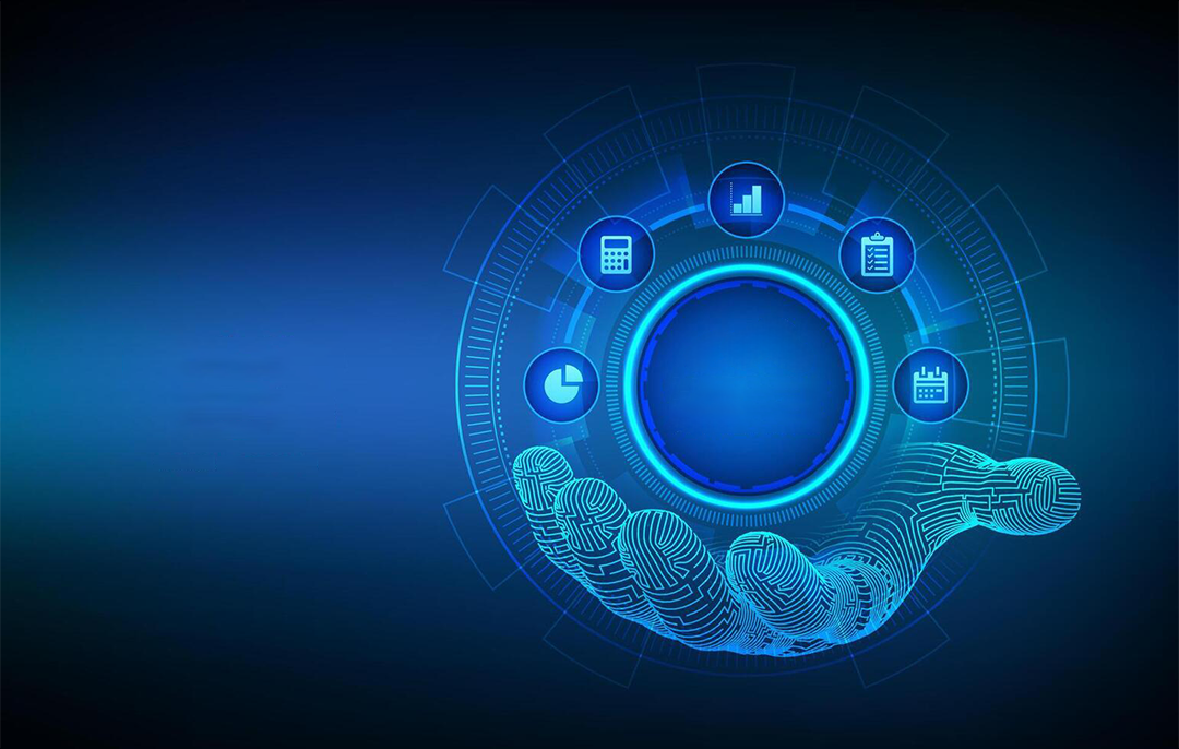 predictive-analytics-icon-in-wireframe-hand-big-data-analysis-business-intelligence-technology-concept-on-virtual-screen-machine-learning-ai-illustration-vector