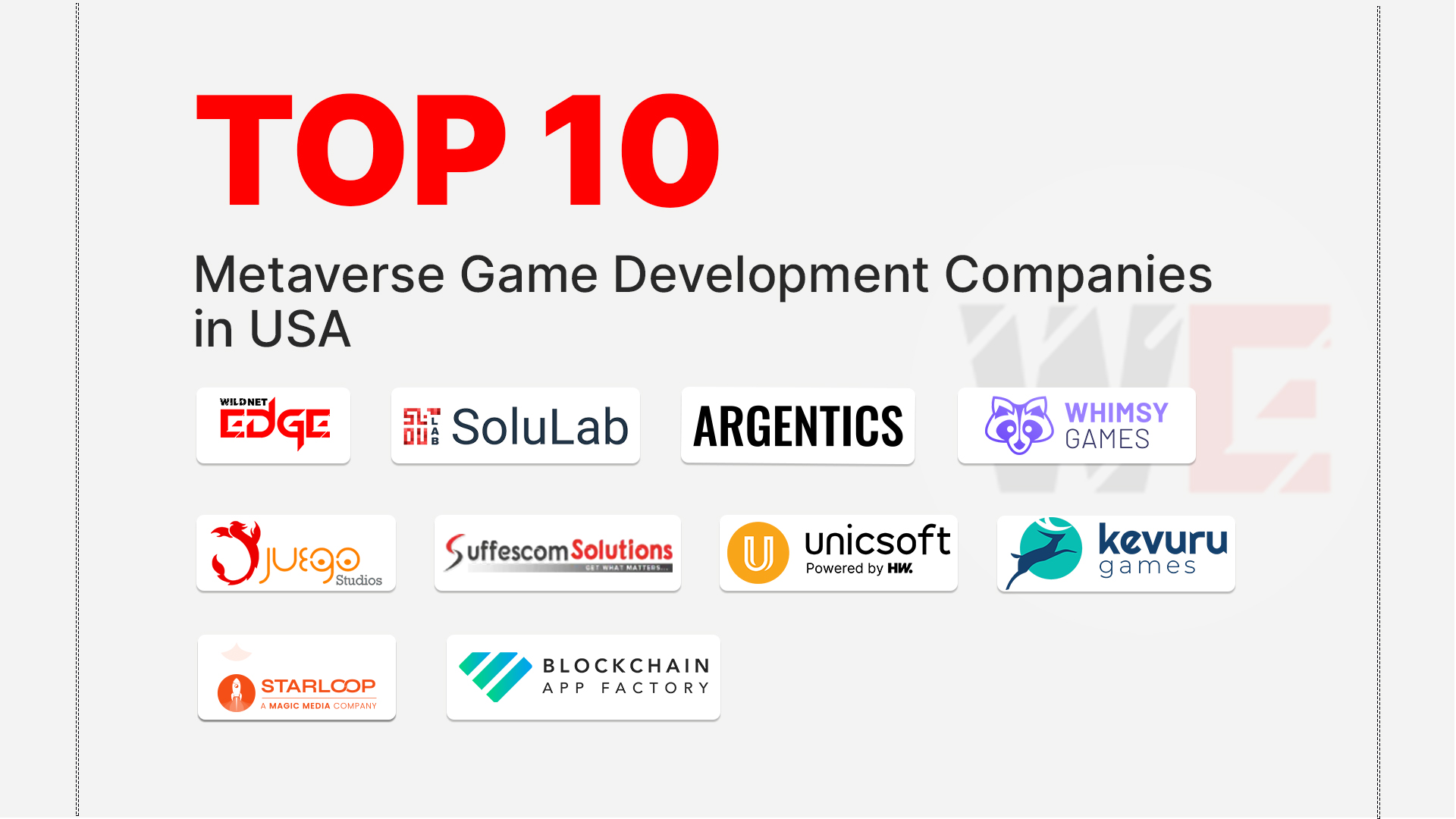 Top Metaverse Game Development Companies