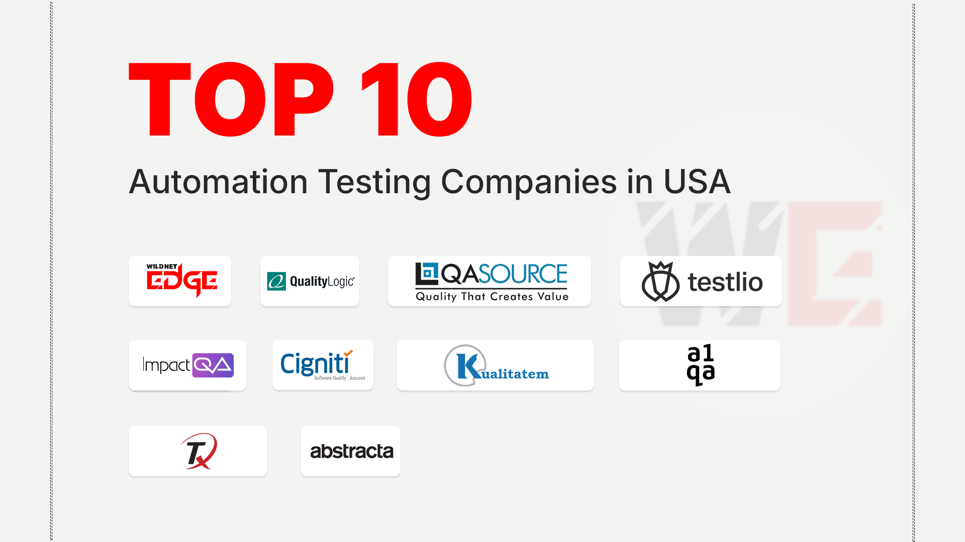 Top Automation Testing Companies